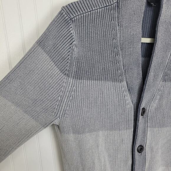 Express Ombre Button front Cardigan Men's Size Large Tall - Picture 3 of 8
